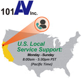 [NEW] [MT-101HD-2MP] 101AV Professional Security Monitor, 10.1” LED Display, HDMI, 2 Analog HD BNC in/Out, 2MP/1920x1080P/Full HD & CVBS, Sturdy Metal Housing & Versatile Mounting Bracket, Perfect for RV/Camper/Marine