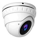 2MP 4in1 TVI/AHD/CVI/CVBS 2.8-12mm Lens Surveillance Dome Camera DWDR OSD menu Indoor Outdoor for CCTV DVR Home Office Surveillance Security (White) - 101AVInc.