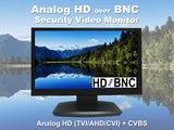 [NEW] 101AV 23.6 Inch Analog HD over BNC Connection, Perfect Monitor for application without DVR, Professional LED Security Monitor Directly Work with HD-TVI, AHD, CVI & CVBS Camera, 1x HDMI & 2X BNC Inputs for CCTV DVR Home Office Surveillance System - 101AVInc.