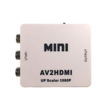 Mini Composite AV/CVBS to HDMI HD Video Converter 720p/ 1080p (3RCA to HDMI) - 101AVInc.